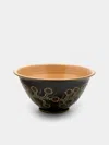 Poterie D’évires Poterie D'évires Flowers Hand-painted Ceramic Large Serving Bowl
