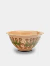 Poterie D’évires Poterie D'évires Flowers Hand-painted Ceramic Large Serving Bowl