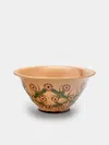 Poterie D’évires Poterie D'évires Flowers Hand-painted Ceramic Large Serving Bowl