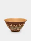 Poterie D’évires Poterie D'évires Flowers Hand-painted Ceramic Mini Salad Bowl In Multi