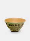 Poterie D’évires Poterie D'évires Flowers Hand-painted Ceramic Petite Salad Bowl In Multi