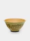 Poterie D’évires Poterie D'évires Flowers Hand-painted Ceramic Petite Salad Bowl In Multi