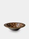 Poterie D’évires Poterie D'évires Flowers Hand-painted Ceramic Serving Bowl In Multi