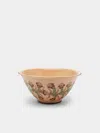 Poterie D’évires Flowers Hand-painted Ceramic Small Salad Bowl Poterie D'évires Abask Luxury Gift
