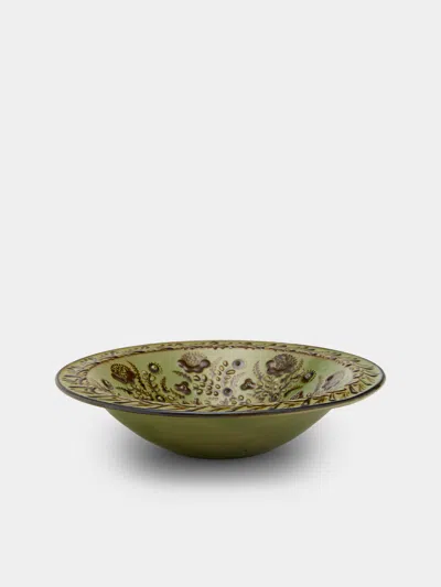 Poterie D’évires Poterie D'évires Stags Hand-painted Ceramic Serving Bowl