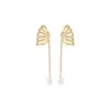 Potoska Women's Gold Tavro Drop Earrings In Gold