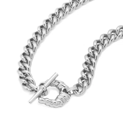 Potoska Women's Kyma Maxi Chain Necklace In Silver In Metallic