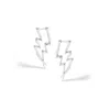 Potoska Women's Maxi Lightning Earrings In Silver In Silver