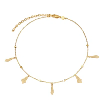 Potoska Women's Mino Charm Choker Necklace In Gold