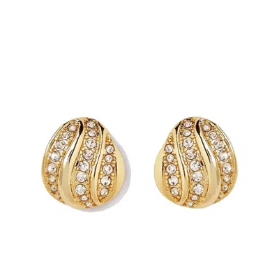 Potoska Women's Twenty Pave Midi Stud Earrings In Gold