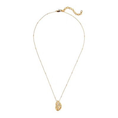Potoska Women's Twerto Mini Crystal Necklace In Gold