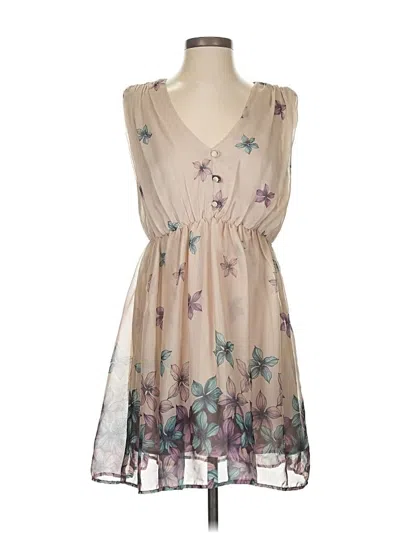 Pre-owned Potter's Pot Casual Dress In Brown