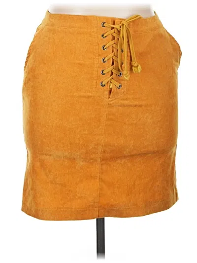 Pre-owned Potter's Pot Casual Skirt In Orange