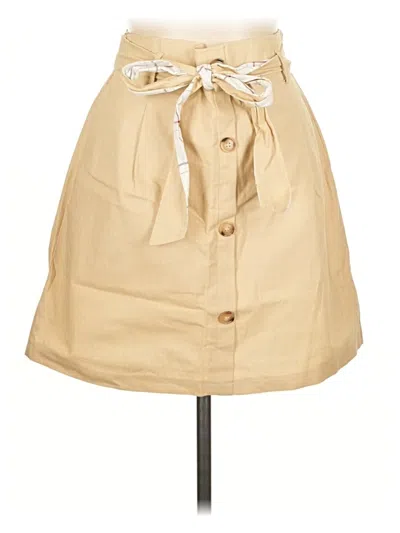 Pre-owned Potter's Pot Casual Skirt In Tan