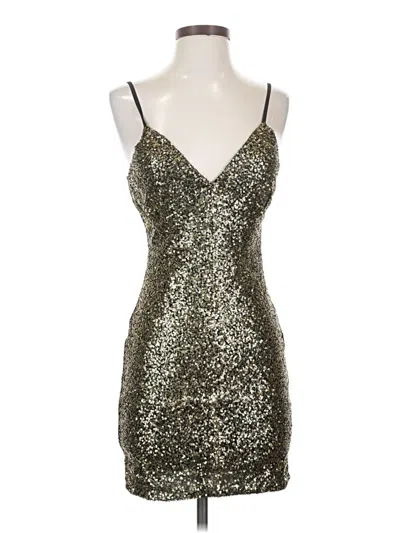 Pre-owned Potter's Pot Cocktail Dress In Gold