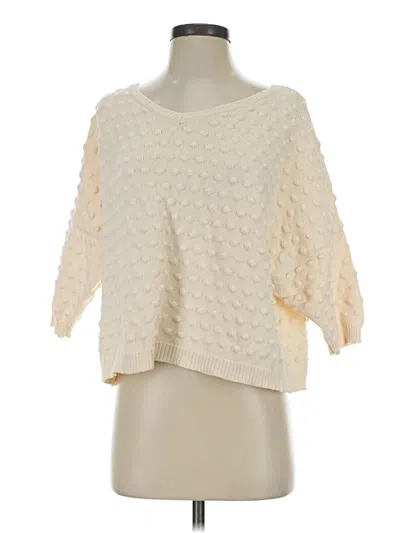 Pre-owned Potter's Pot Pullover Sweater In White