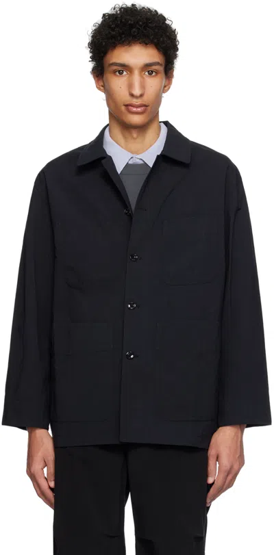Pottery Black Relaxed Jacket In Bk Black