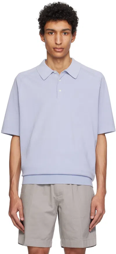 Pottery Blue Comfort Polo In Sax