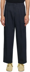 POTTERY NAVY TWO PLEATED TROUSERS