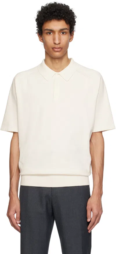 Pottery Off-white Comfort Polo In Iv Ivory