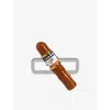Poubel Mens Cigar Sterling-silver And Enamel Charm In Silver