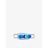 Poubel Mens Jet Ski Sterling-silver And Enamel Charm In Silver