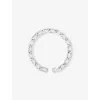 Poubel Mens Engraved-link Sterling-silver Bracelet In Silver