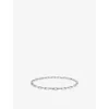 Poubel Mens Engraved-link Sterling-silver Necklace In Silver