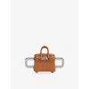 Poubel Mens Handbag Sterling-silver And Enamel Charm In Silver