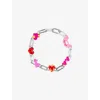 Poubel Mens L'amour Set Rhodium-plated Sterling-silver Charm Bracelet In Silver