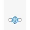 Poubel Mens Snowflake Sterling-silver And Enamel Charm In Silver