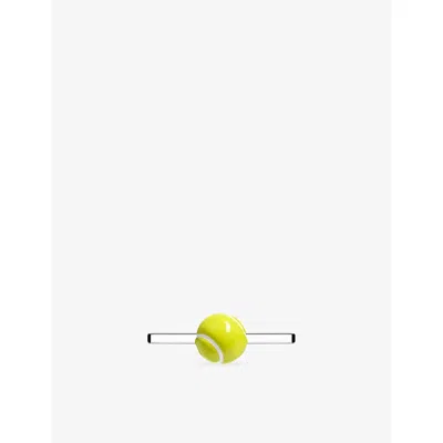 Poubel Mens Tennis Ball Whoop Sterling-silver And Enamel Charm Green