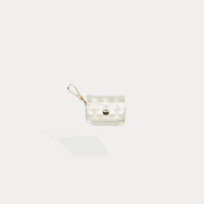 Pouch Avery Airpods Clip-on  - Creme/gold