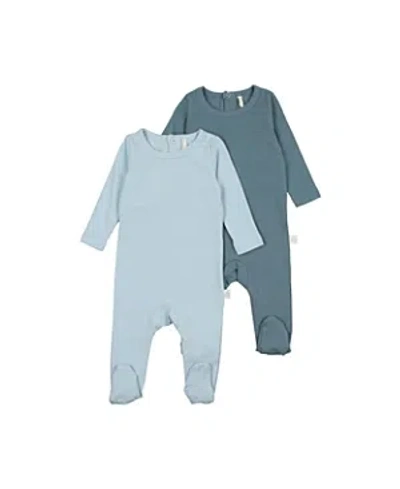 Pouf Baby Boys' 2 Pack Footies - Baby In Blue