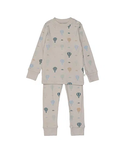 Pouf Baby Boys' Hot Air Balloon Top And Bottom Pajama Set - Baby