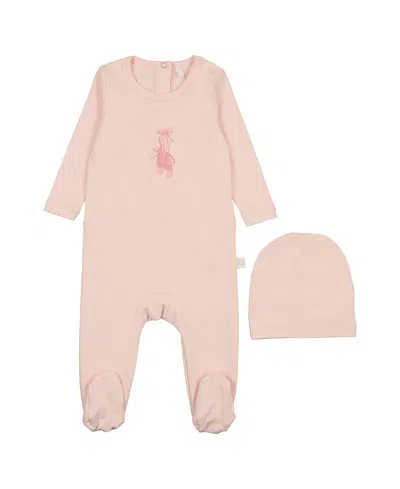 Pouf Baby Girls' Ballet Slippers Footie With Hat - Baby