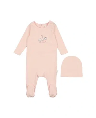 Pouf Baby Girls' Bunny Footie - Baby In Pink