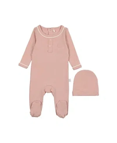 Pouf Baby Girls' Grandpa Footie - Baby In Pink