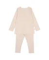 Pouf Baby Girls' Grid Pj Set - Baby In Pink