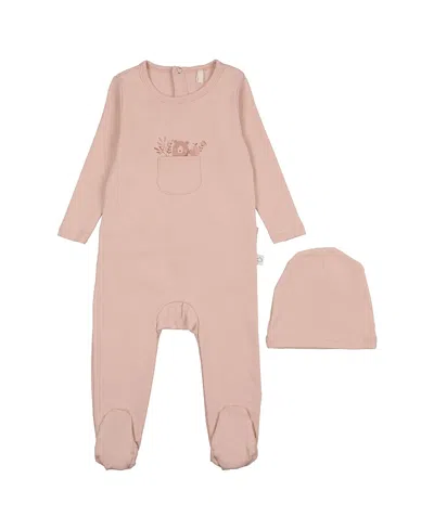 Pouf Baby Unisex Teddy Pocket Footie With Hat - Baby