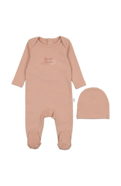 Pouf Babies'  Bonne Nuit Footie In Dusty Pink