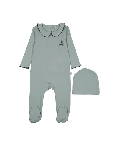 Pouf Boys' French Grandpa Footie - Baby In Green