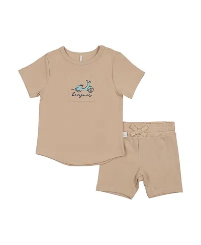 Pouf Boys' French Set - Baby, Little Kid In Brown