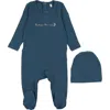 Pouf Boys Shoot For The Moon Footie In Blue