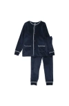 Pouf Boys Velour Pj In Blue
