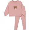 Pouf Girls Bear Sweatsuit In Multi