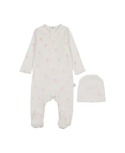 Pouf Girls' Hot Air Balloon Printed Footie - Baby In Multi