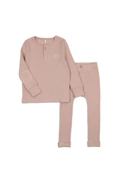 Pouf Babies'  Girls Ribbed Set In Pink