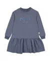 Pouf Sweater Dress In Blue