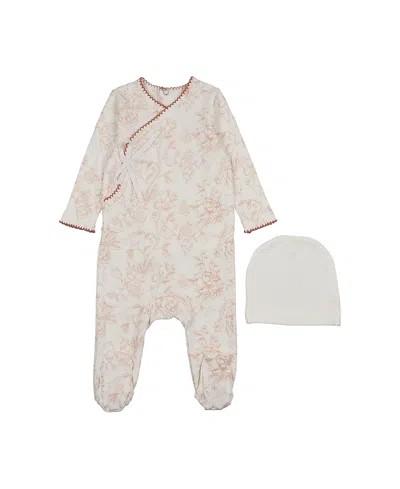 Pouf Girls' Toile Footie - Baby In Multi